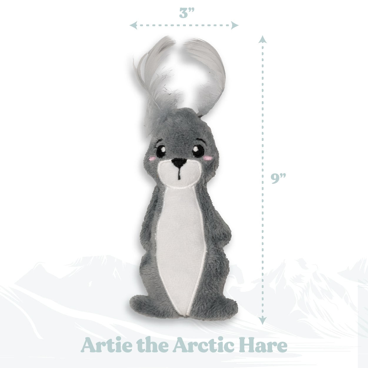 Artie the Arctic Hare - Cat Toy